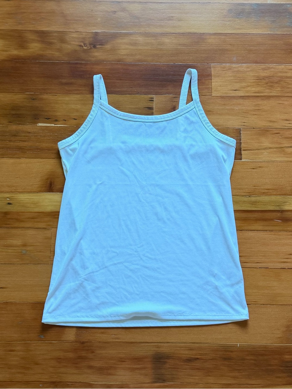 No Boundaries Ribbed Cami Top in White Size XL